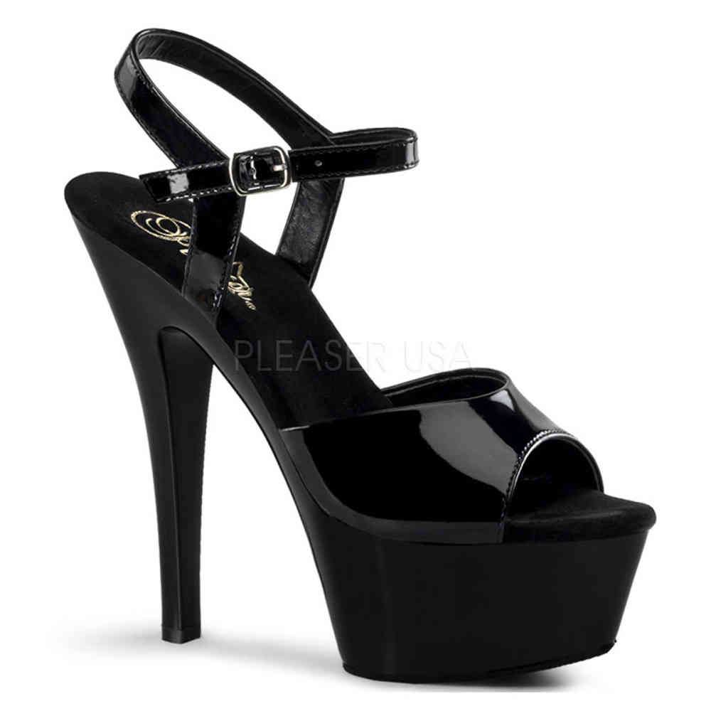 Pleaser - KISS209 Sandale à bride à la cheville - Noir Product image